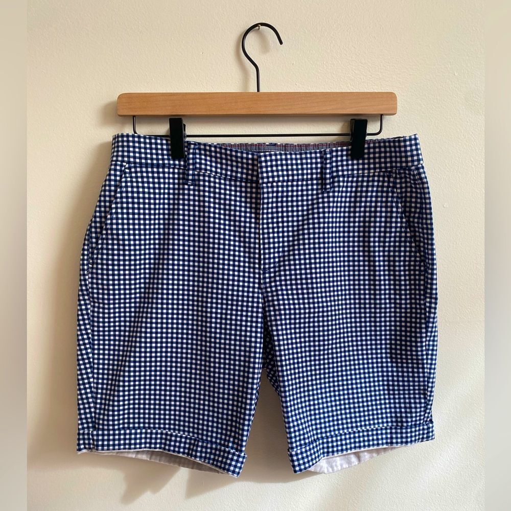 Tommy Hilfiger Blue Checkered Shorts - Size 6